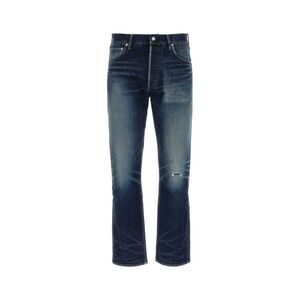Visvim Men Dark Blue Denim Jeans